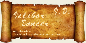 Velibor Dancer vizit kartica